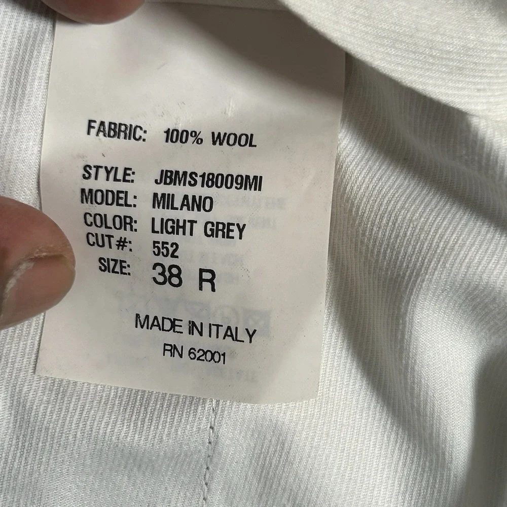 The Men's Store Bloomingdale's Pants Mens 38x30 Gray 100% Wool Made In Italy EUC